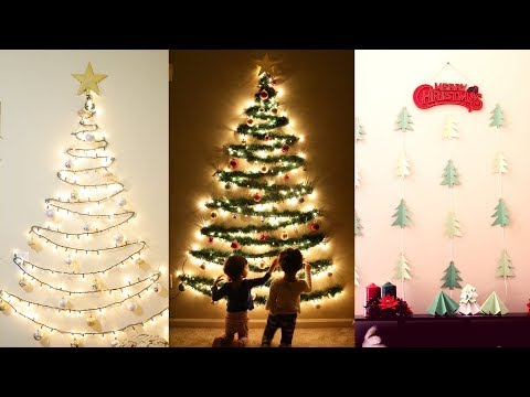 DIY Christmas Decor | DIY Wall Mounted Christmas trees | Christmas Decor Ideas| Mytwolittlesunshines