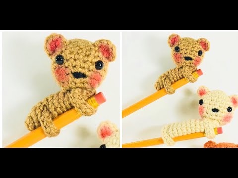 Accesorios a crochet para lapices /kawaii amigurumi pencil topper/back to school pencil accessories.