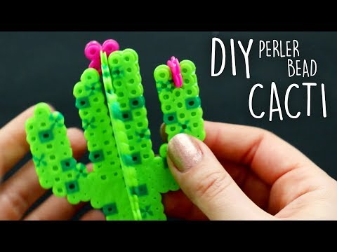 How to Make 3D Perler Bead Cacti & Succulents