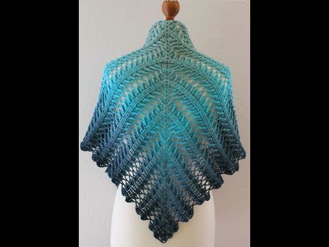 شال الملكه المثلث بالكروشيه جميل وراقى جدا How to crochet Queen