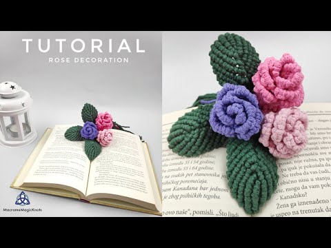 How to make Flower Decoration | Macrame Rose DIY