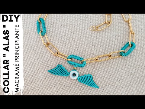 DIY COMO HACER COLLARES EN MACRAME | COLLAR ALAS EN MACRAMÉ | DIY MACRAME WING