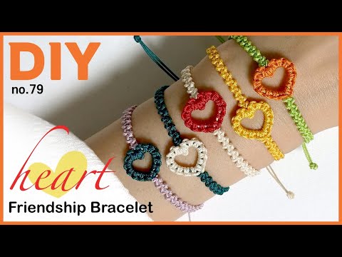 오픈하트 매듭팔찌 만들기♥️Open Heart macrame bracelet | soDIY(쏘디매듭) #79