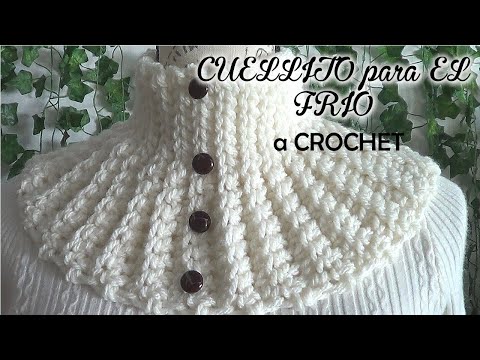 CUELLO a CROCHET MUY FACIL!! Ideal PARA REGALO o NEGOCIO para HOMBRE o MUJER