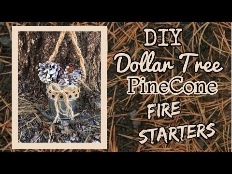 EASY DIY Dollar Tree PINECONE FIRE STARTERS | Dollar Tree DIY