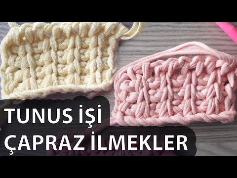 Tunus İşi Örgü Modeli - Çapraz İlmekler Örneği