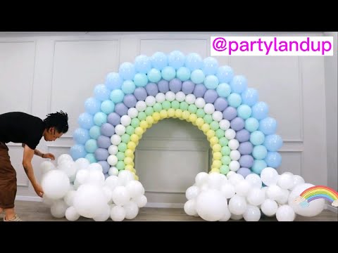 How to make rainbow balloon arch | tutorial