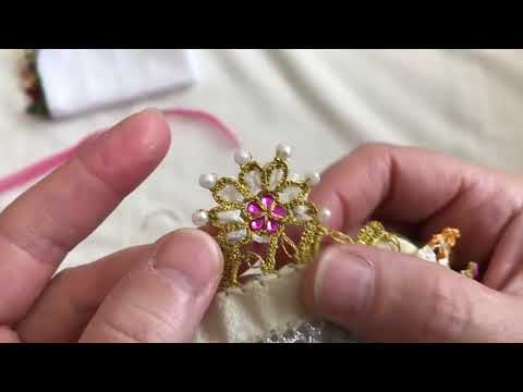 Çiçekli Kurdele Oyası Yapımı | Crochet Flower Making