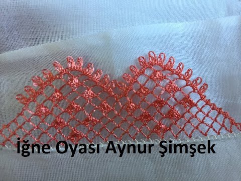 İğne Oyası başörtü modeli