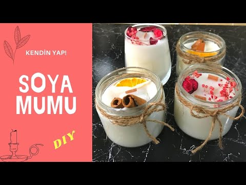 SOYA MUMU NASIL YAPILIR? HOW TO MAKE SOY CANDLES?