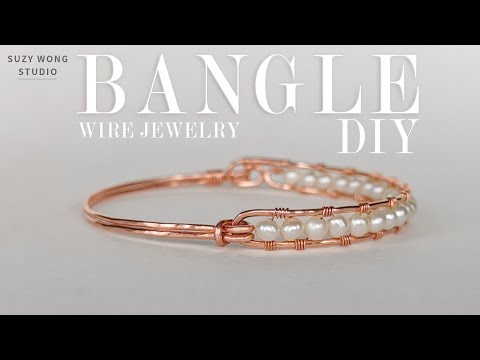 Stylish Bangle/Simple Bangle/Easy Bracelet/DIY Ring/Wire Wrap Tutorial/DIY Jewelry/How to make