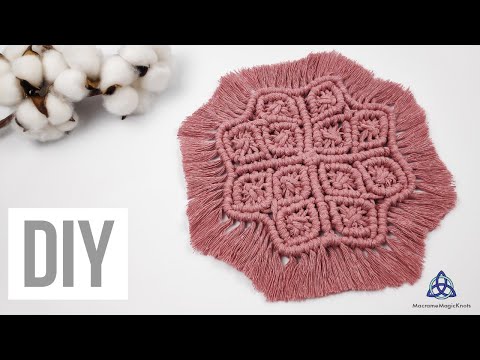 Macrame Coaster DIY | NEW Pattern