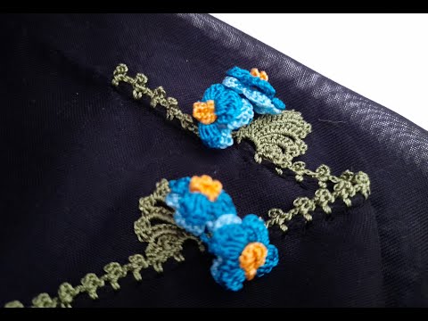 Tığ Oyası Yemeni Modeli.(Flower Desing Making)