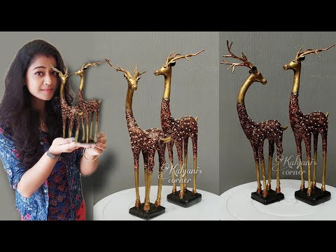 Amazing craft idea Deer showpiece/Easy recycling idea/Amazing showpiece/diy home decor/unique craft