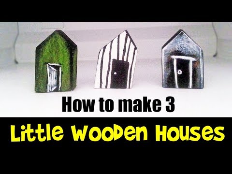 Watch us make some Cute Little Wooden Houses (DIY Craft Project)