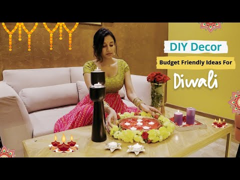 Easy DIY Diwali Decoration Ideas 2021 | Budget Friendly Diwali Home Decoration Ideas | Design Cafe