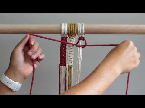 DIY Macrame Tutorial - Square Knot Pattern!