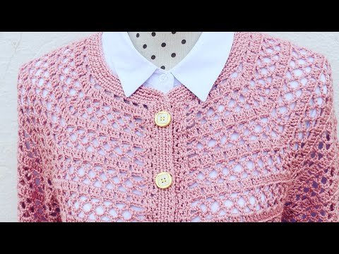 Como tejer UNA chaqueta a crochet de primavera