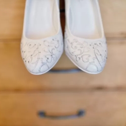 how to clean bridal shoes