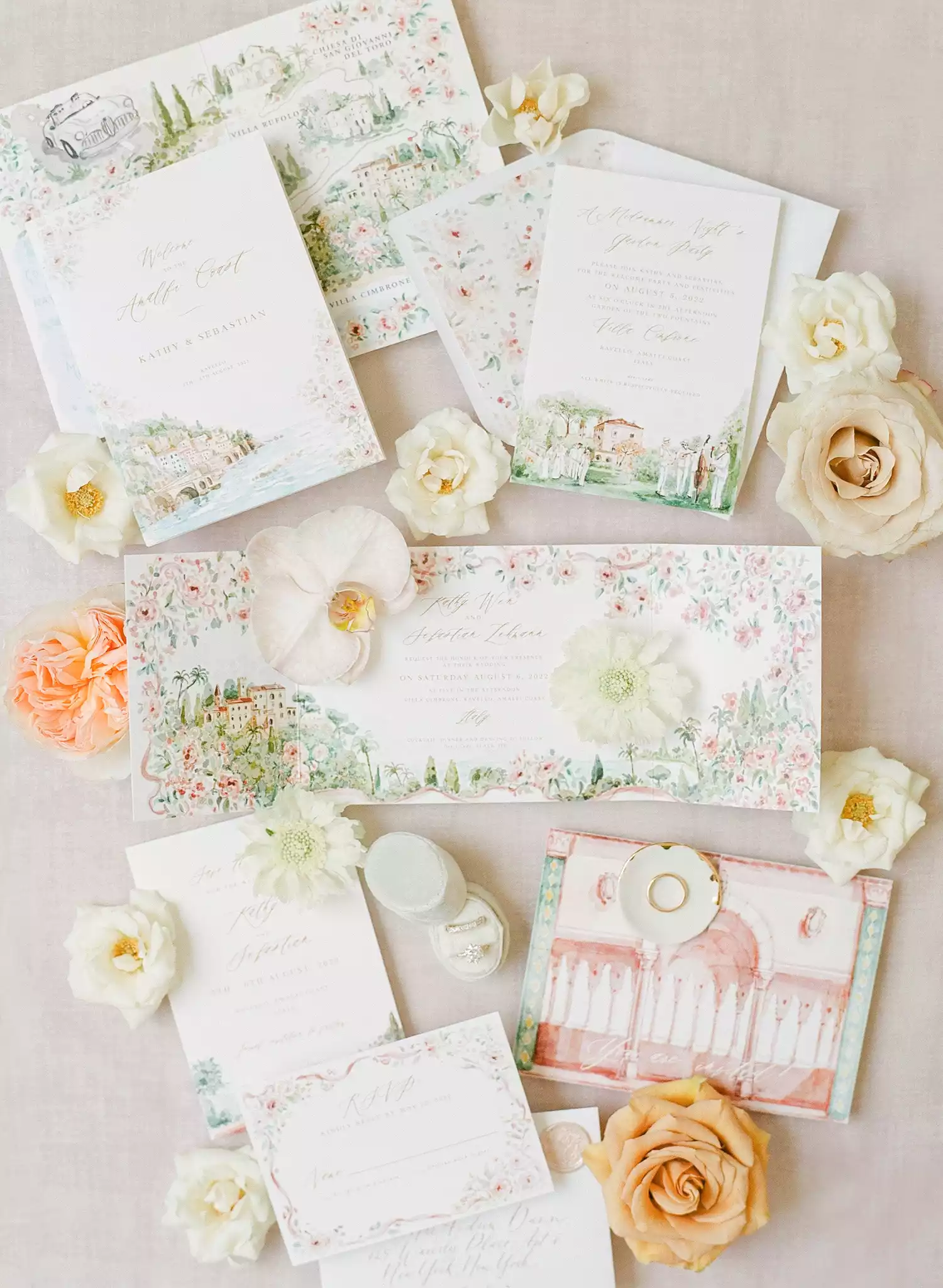 Floral Themed Wedding Invitations