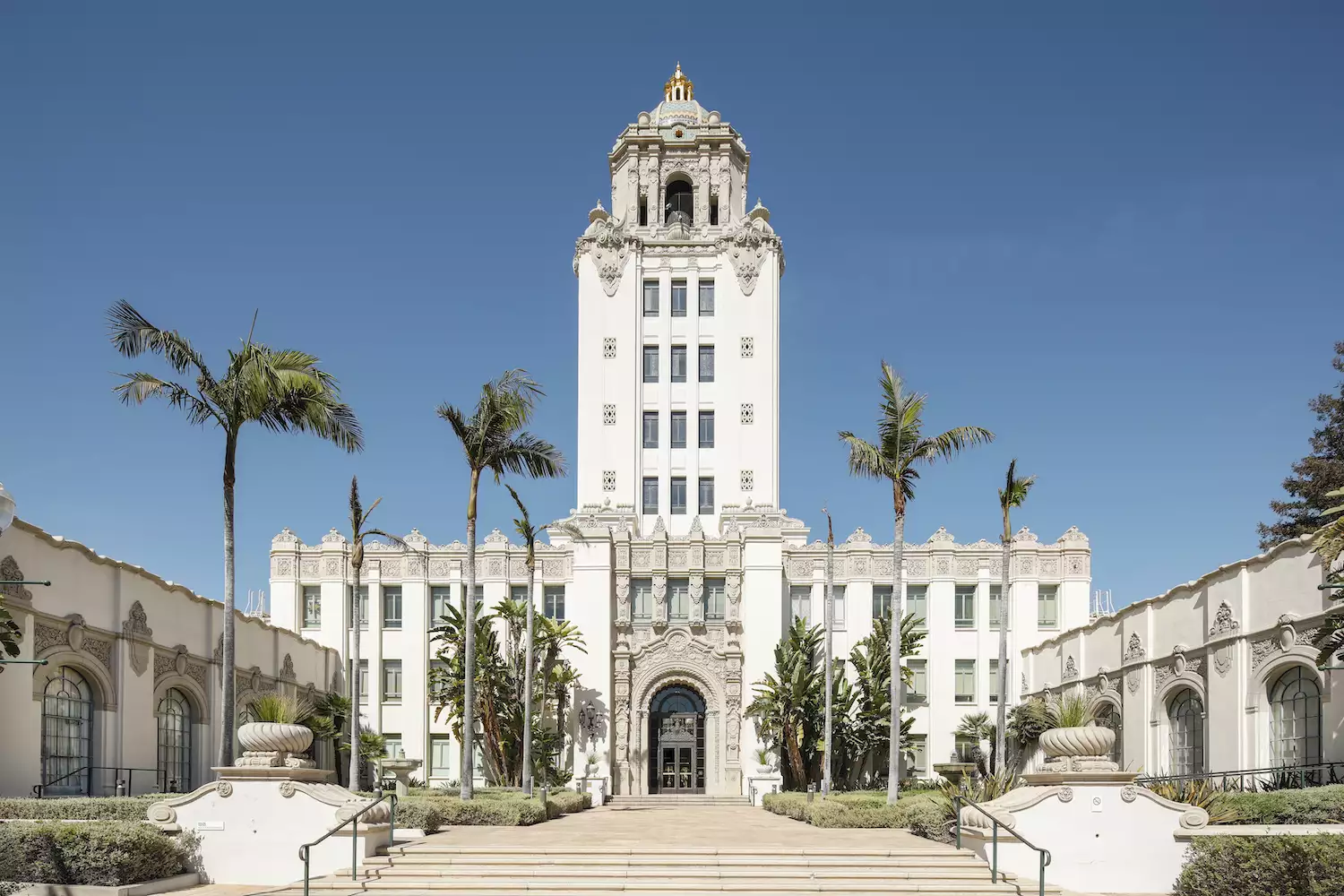 Exterior view of Beverly Hills City Hall