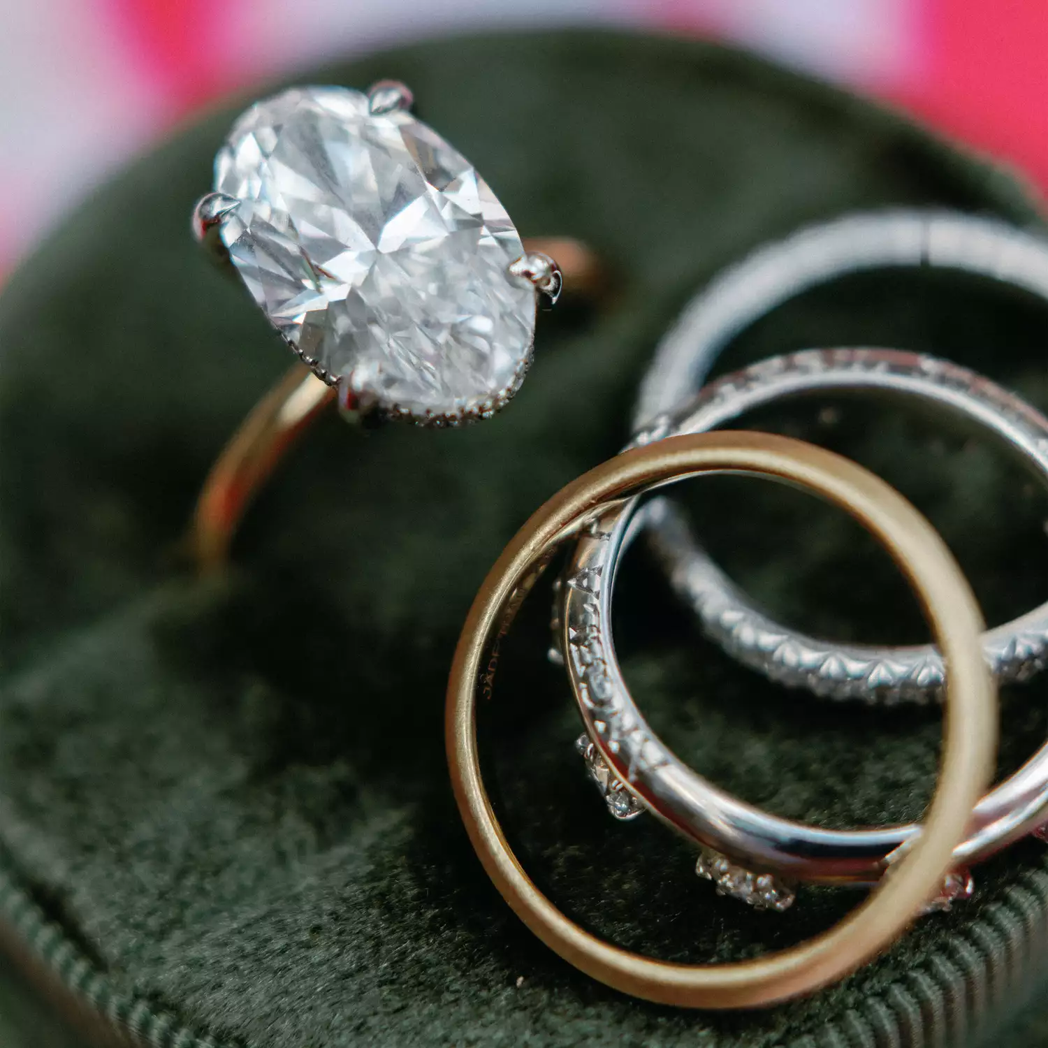 Close Up of Diamond Ring