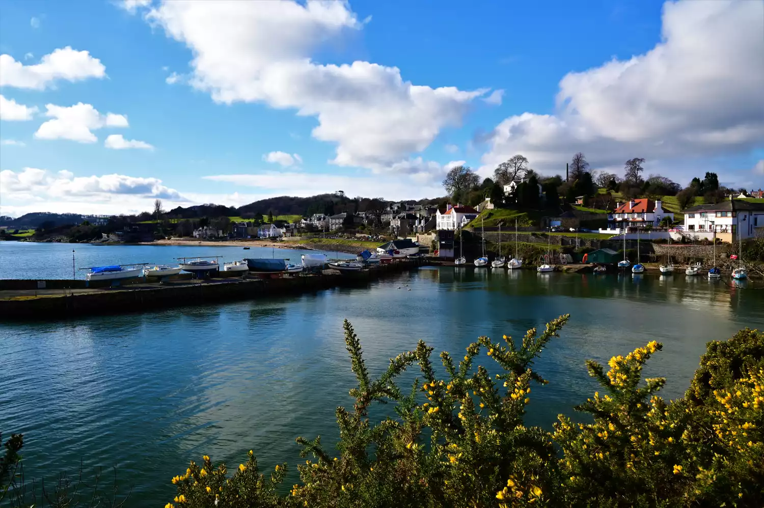 Aberdour Harbour in Fife, Scotland