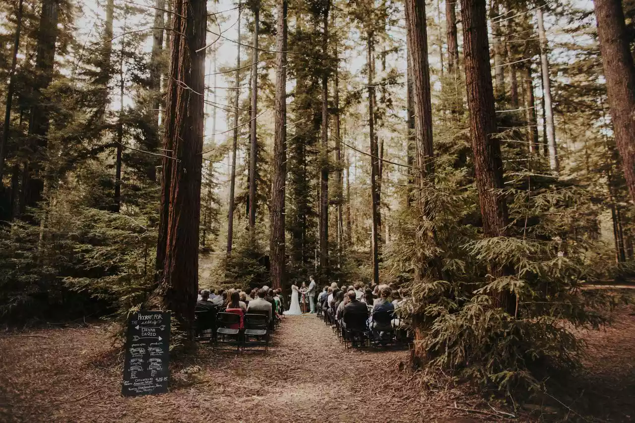 Camp Navarro, Navarro, California, a camp wedding venue