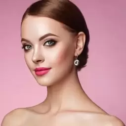 Braut-Make-up entsprechend der Gesichtsform