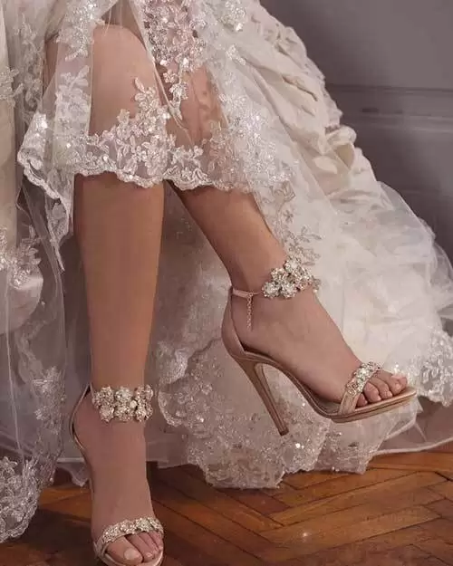 bridal shoe selection