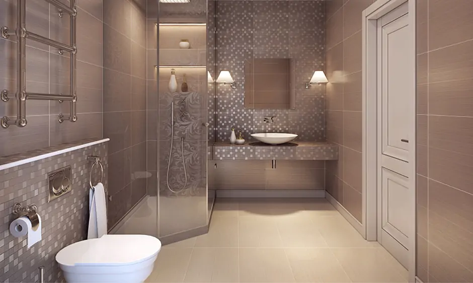 Art deco style interior design bathrooms which are classy, minimalistic and a budget friendly