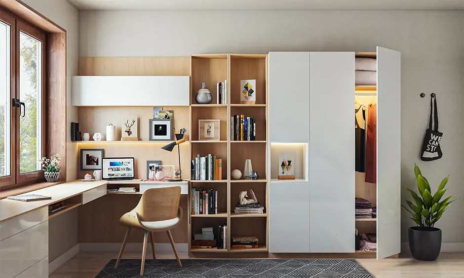 Bedroom layout ideas with a corner desk maximise productivity