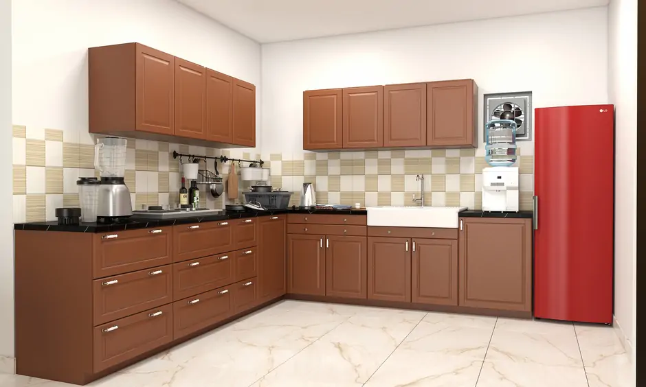 Cadbury-brown-inspired kitchen cabinet has sophisticated and timeless design