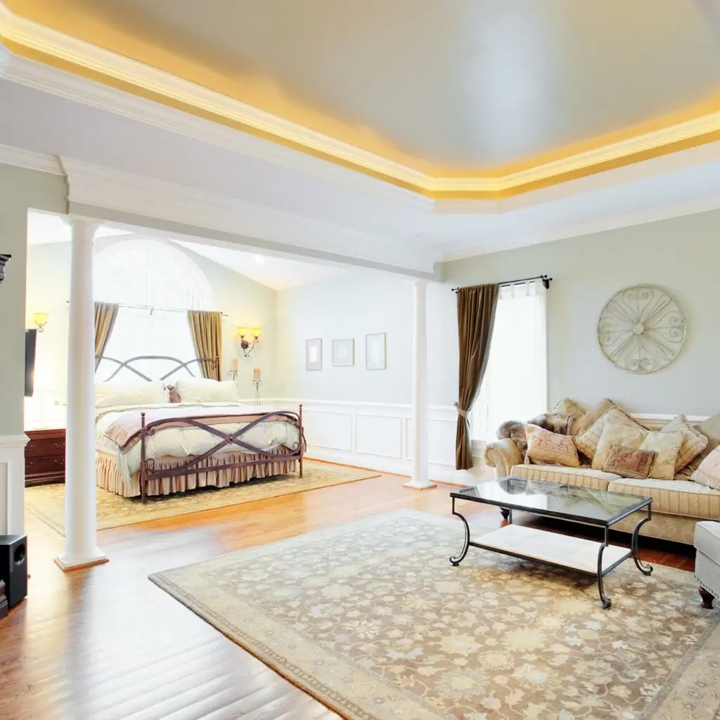 False ceiling cove light for living room