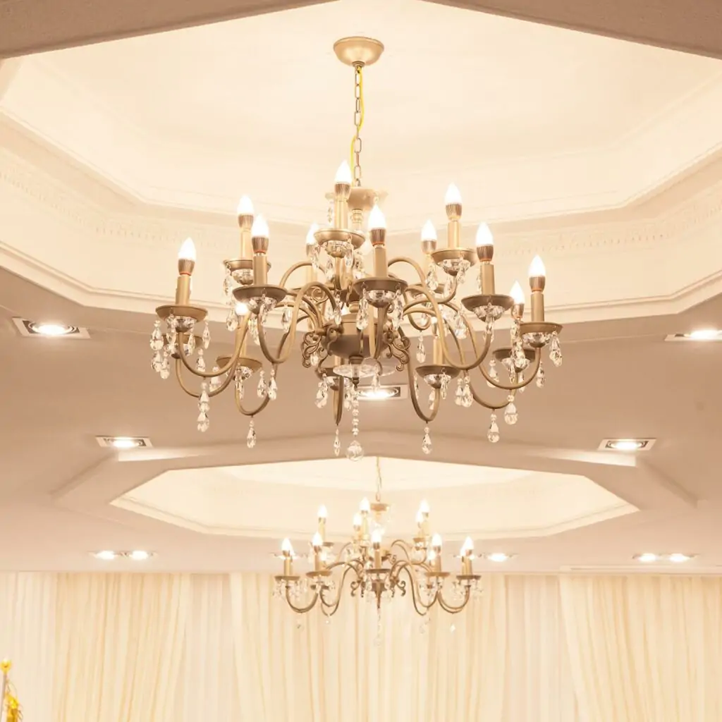 Crystal chandelier false ceiling light