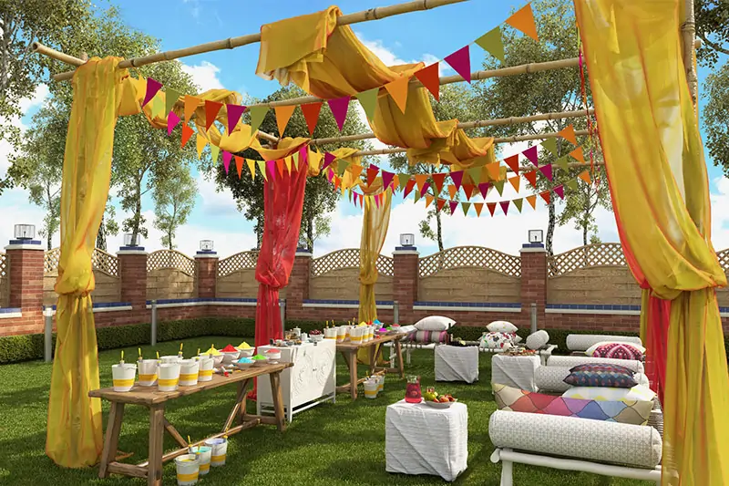 Holi decoration ideas for your lawns and patios