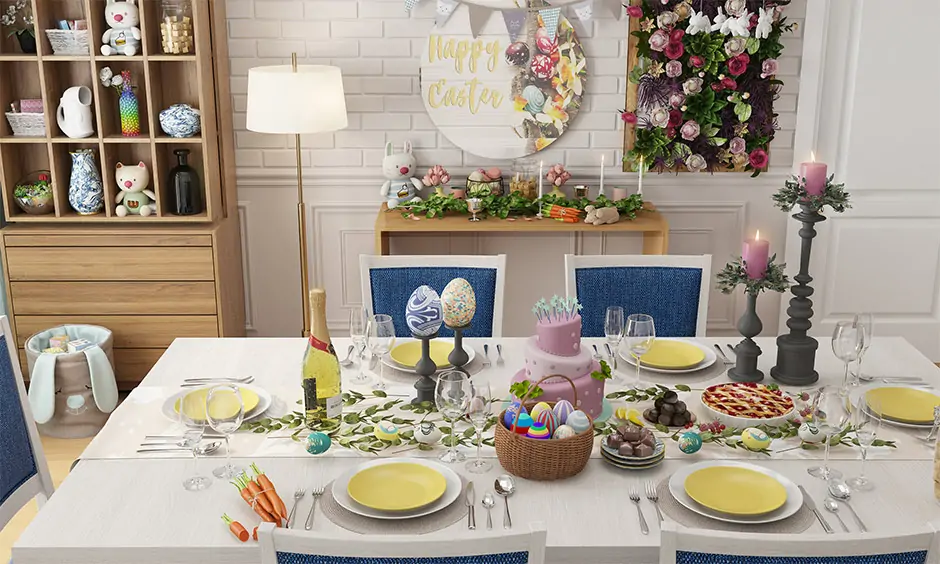 Easter table decorations for your home