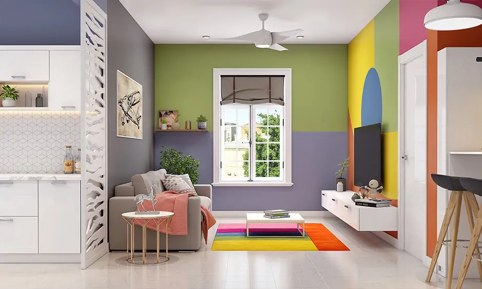 Living room trends that points towards a bright colour palette