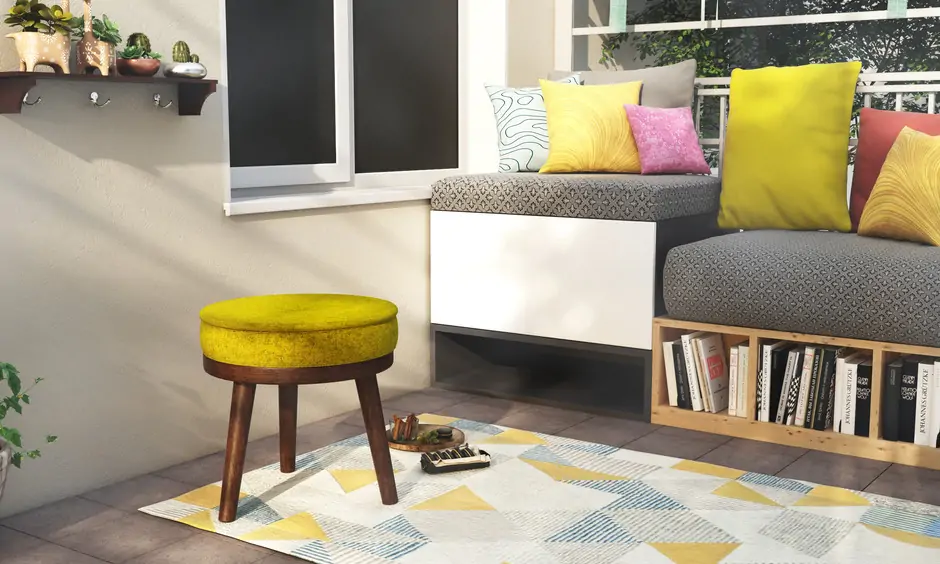 Customizable ottoman storage stool with comfortable seating and discreet storage blending functionality and style