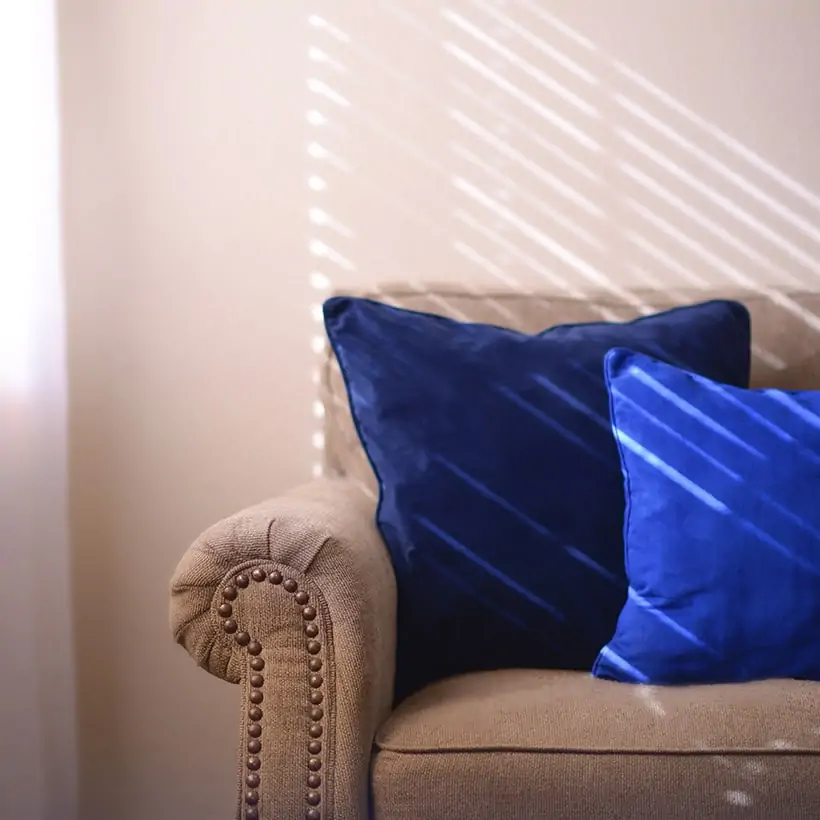 Pantone color classic blue cushions bring peace to living space in 2020