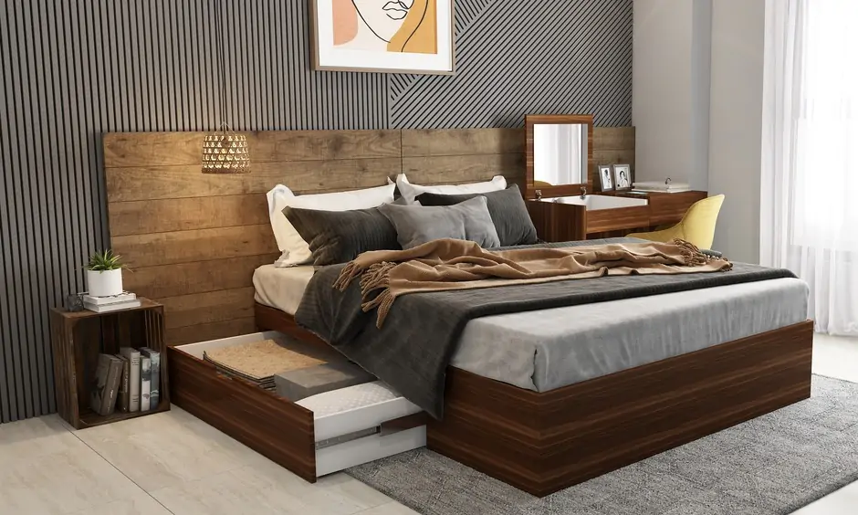 Platform bed with storage which is super functional
