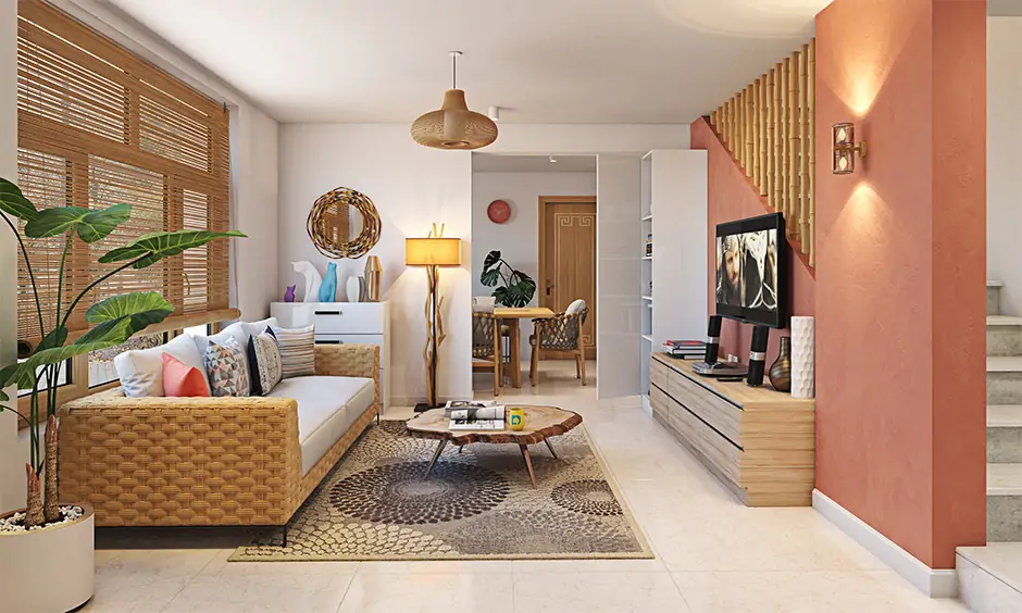 Sustainable interior design with rattan furniture