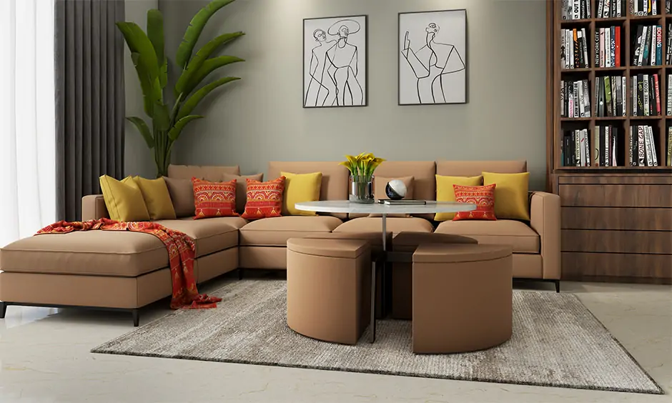 Chill chat and connect at this best lift top coffee table with secret seating with a couch and sofas
