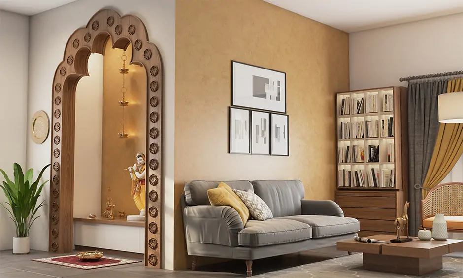 Clinquefoil main door arch design for a traditional home for an artistic look