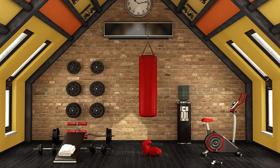 Transform your attic into an open, airy home gym cum yoga studio