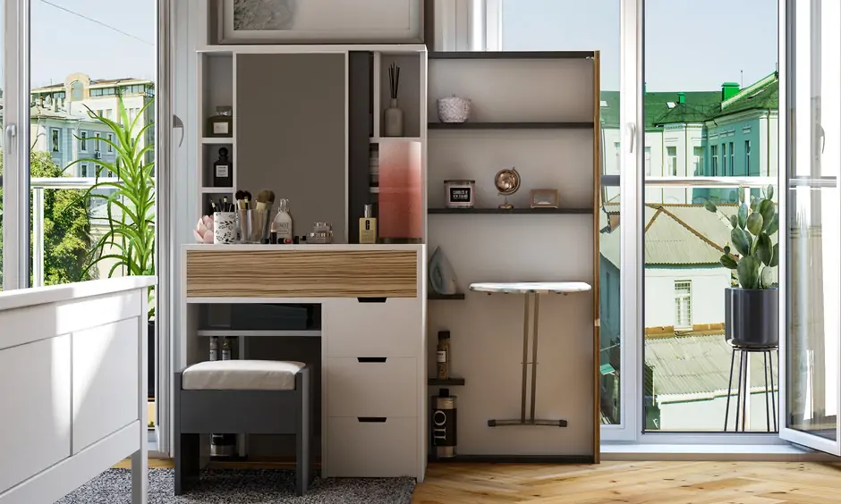 Modular cupboard interior design with hidden storage which aces your home