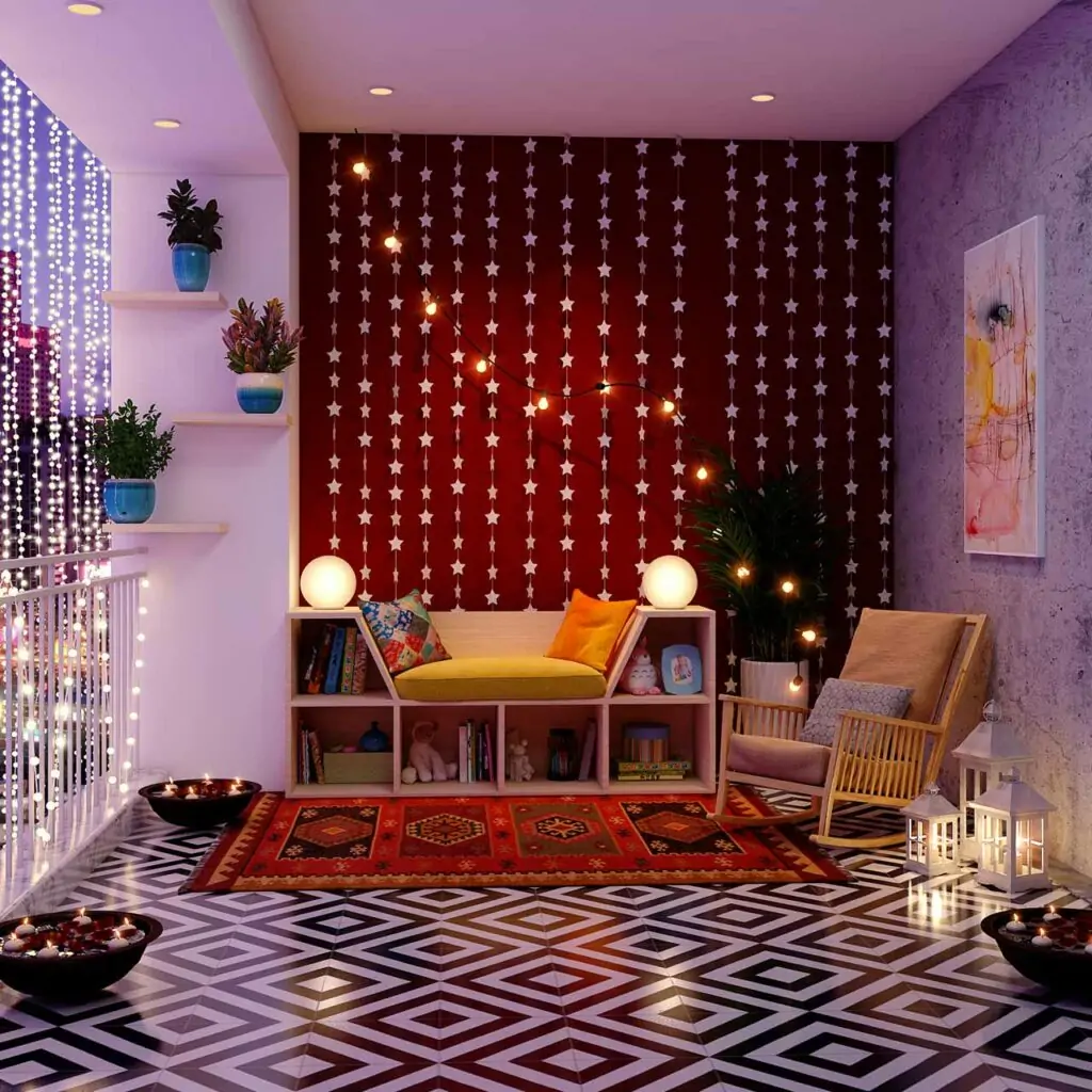 Diwali decoration ideas for living room