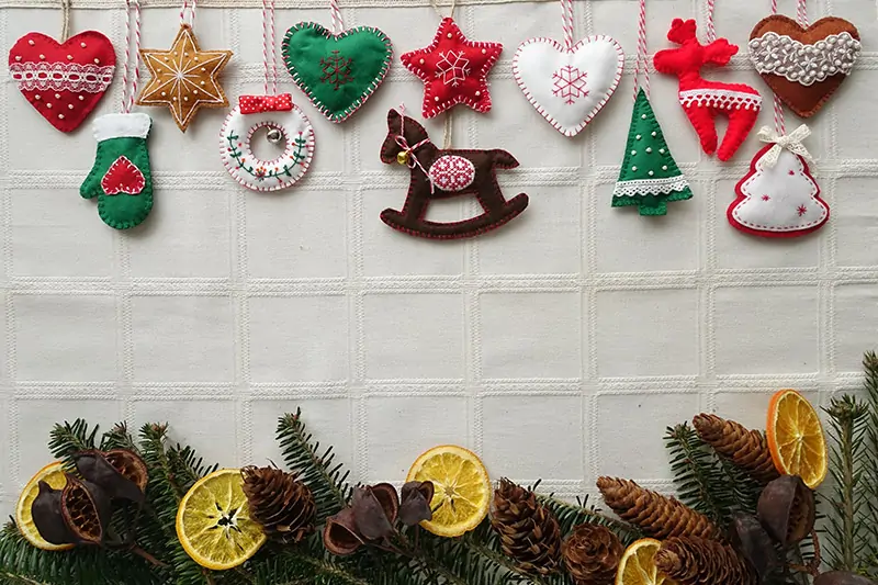 Diy hanging christmas decoration for a festive vibe