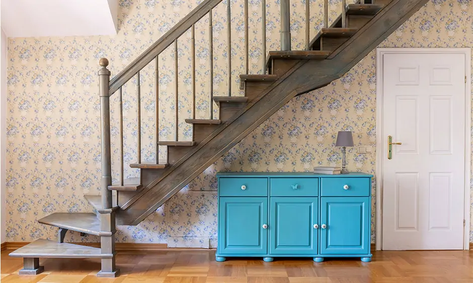 Hall stairs landing wallpaper ideas, a pretty floral hallway wallpaper adds so much vibrancy to the entire space.