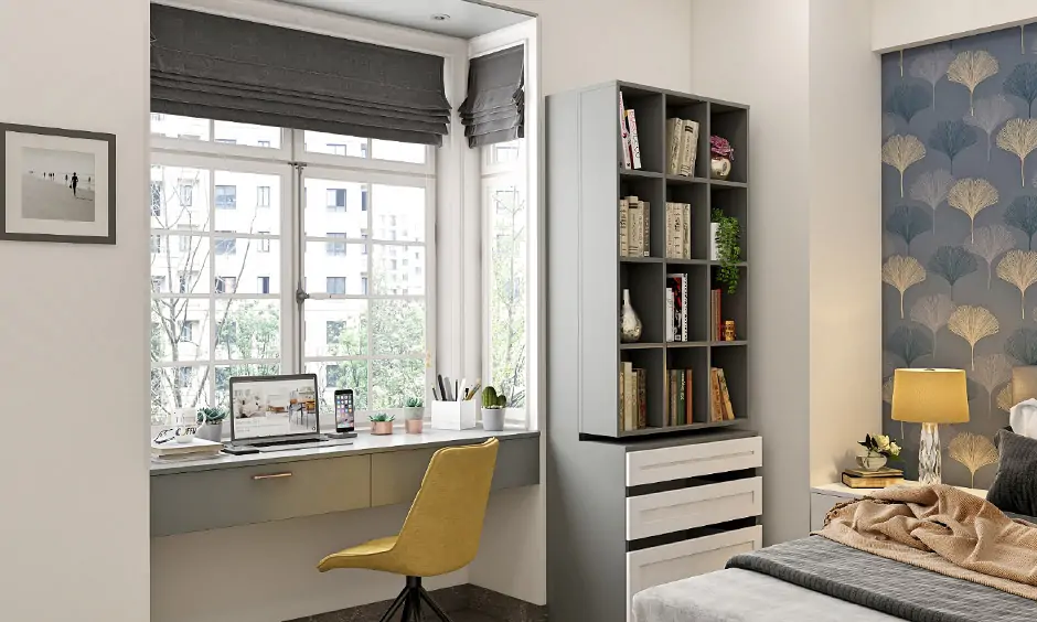 Bay window design that can be utilized as home workstation to enhance productivity